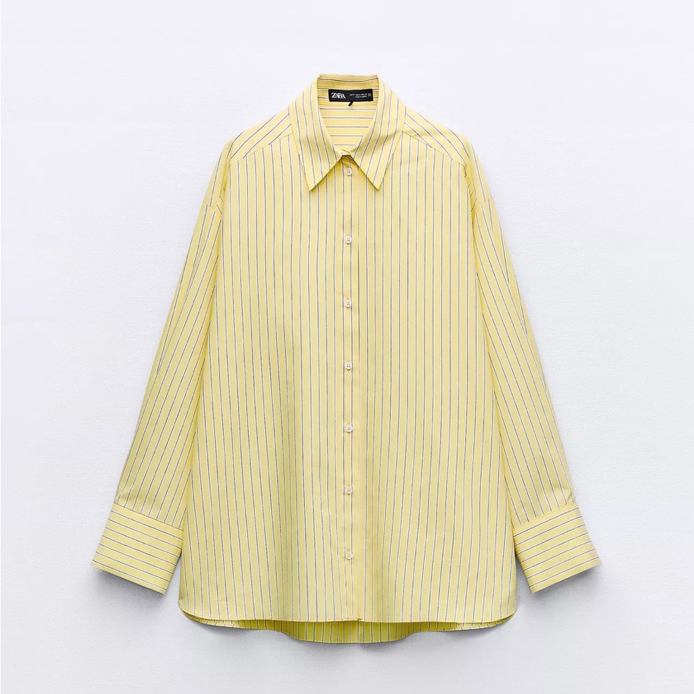 ZARA Striped Poplin Shirt